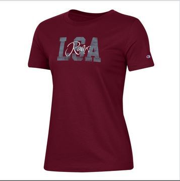 Women s Maroon LSA Rams T Shirt La Salle Academy School Store